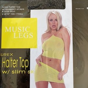 2000’s 2 piece sparkly neon 2 piece set